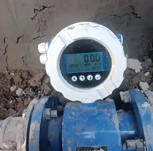 vazão de água do mar por medidor magnético seawater flow rate by magnetic meter
