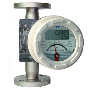 Metal tube rotameter with digital display for water measurement