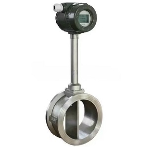Vortex flow meter for gas