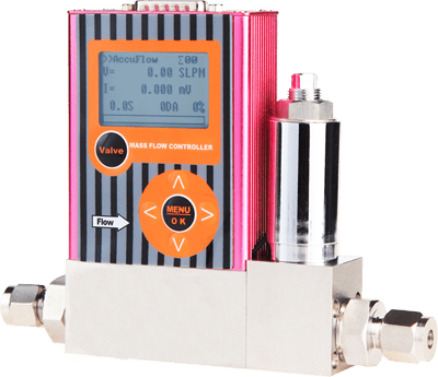 Micron N2 gas flow meter & flow controller