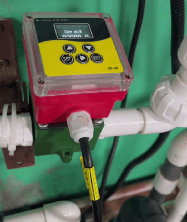 medição do fluxo de ácido em ml/min ml/min acid flow measurement