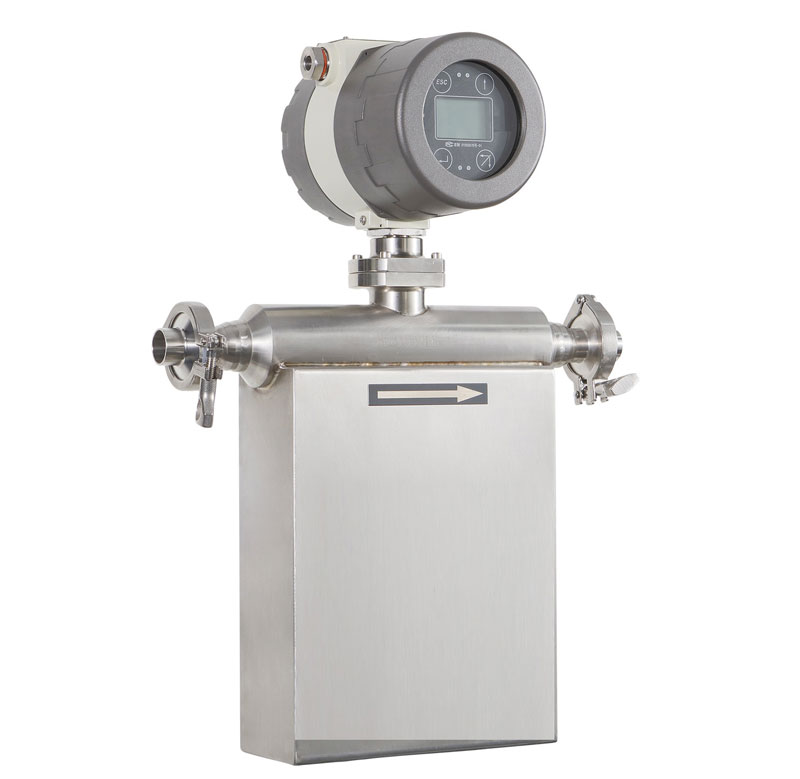 Medidor de vazão higiênico para medição de fluxo de molho de tomate Hygiene flow meter for tomato sauce flow measurement